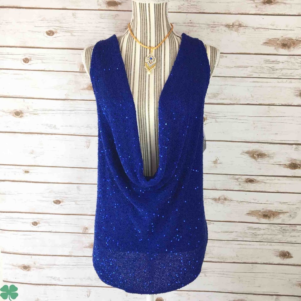 NWT International Concepts Blue Tank Top Size XS - Picture 5 of 10